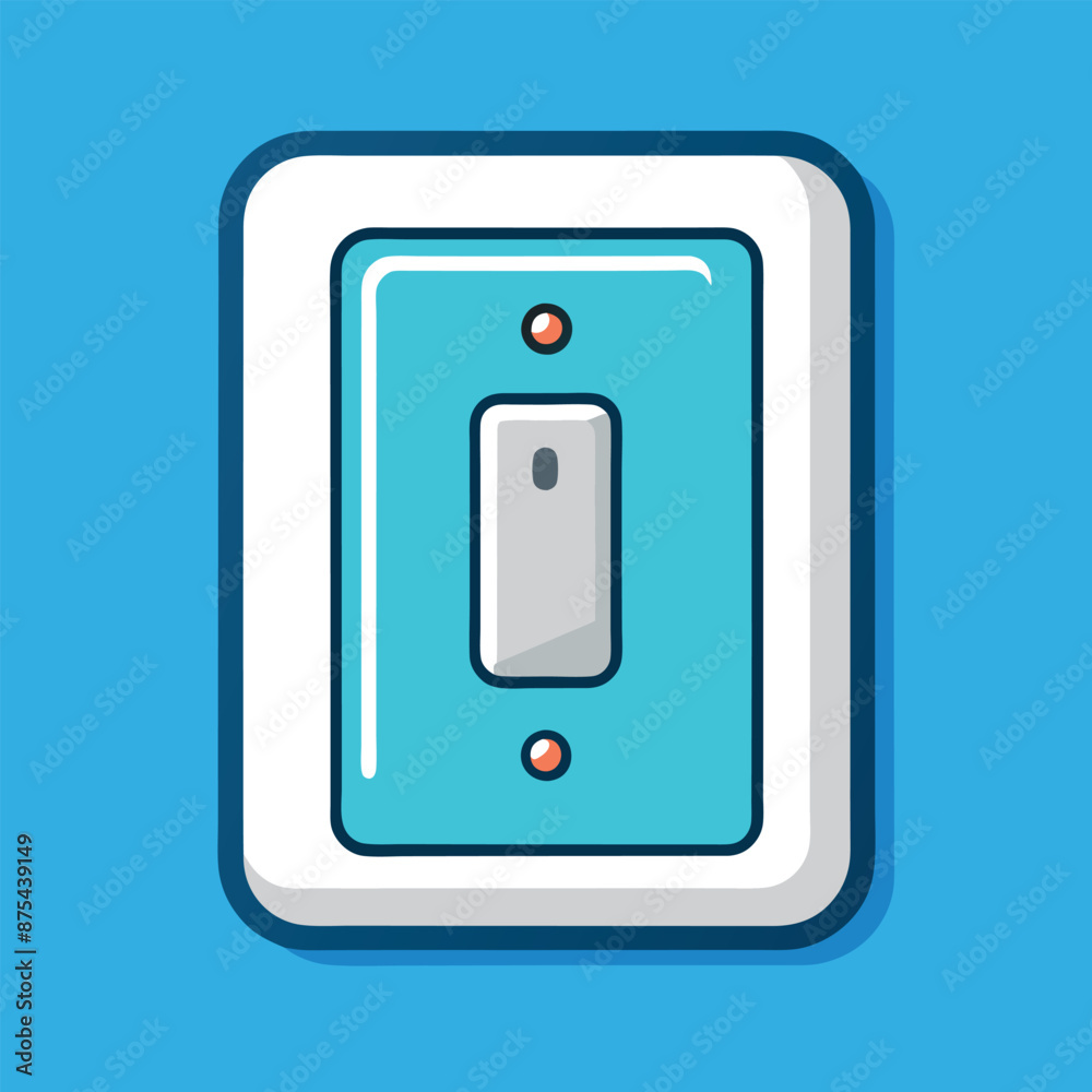 Illustrator vector form of isolated switches on a white backdrop. Illustrator vector form of isolated switches on a white backdrop.