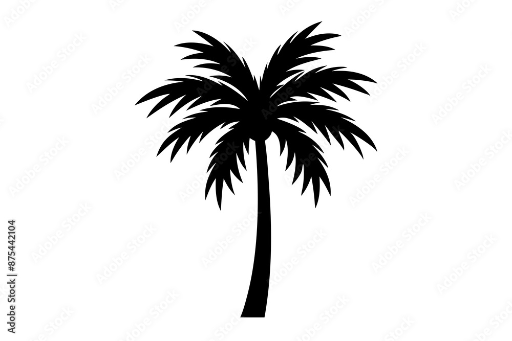 palm tree silhouette vector illustration palm tree silhouette vector illustration