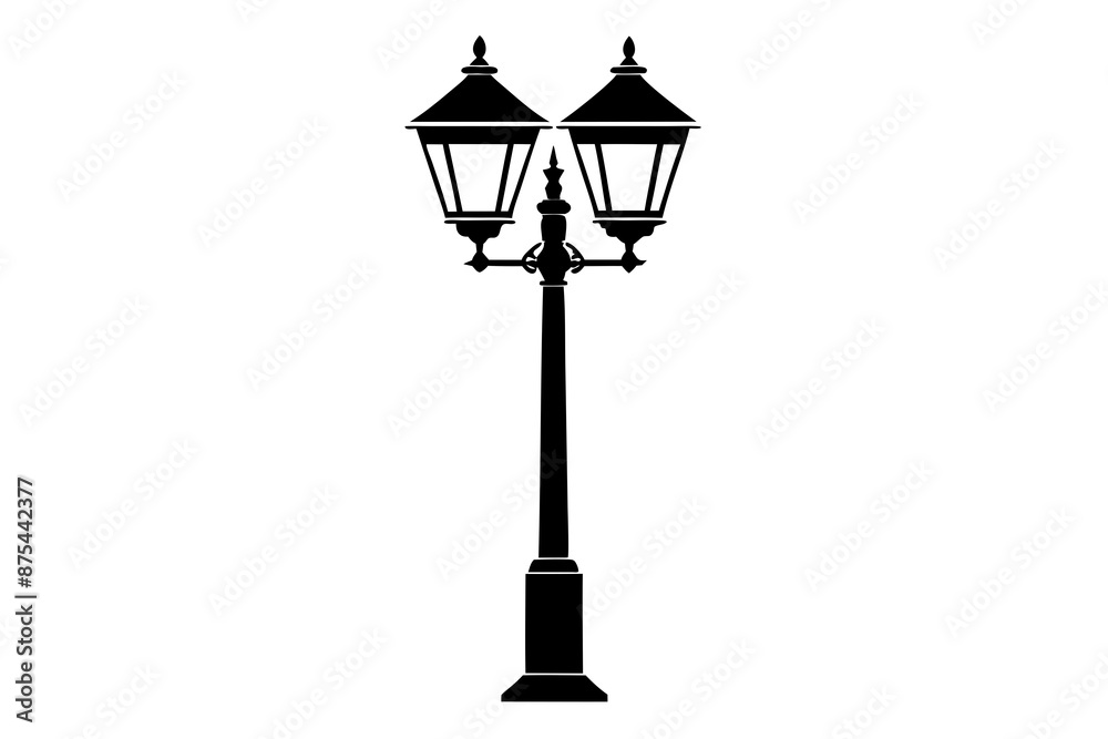 room lamp post icon silhouette vector illustration room lamp post icon silhouette vector illustration