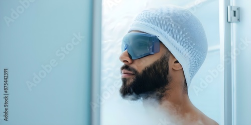 Exploring the Performance Optimization Benefits of Cryotherapy for Elite Athletes and Biohackers. Concept Cryotherapy Benefits, Performance Optimization, Elite Athletes, Biohacking photo