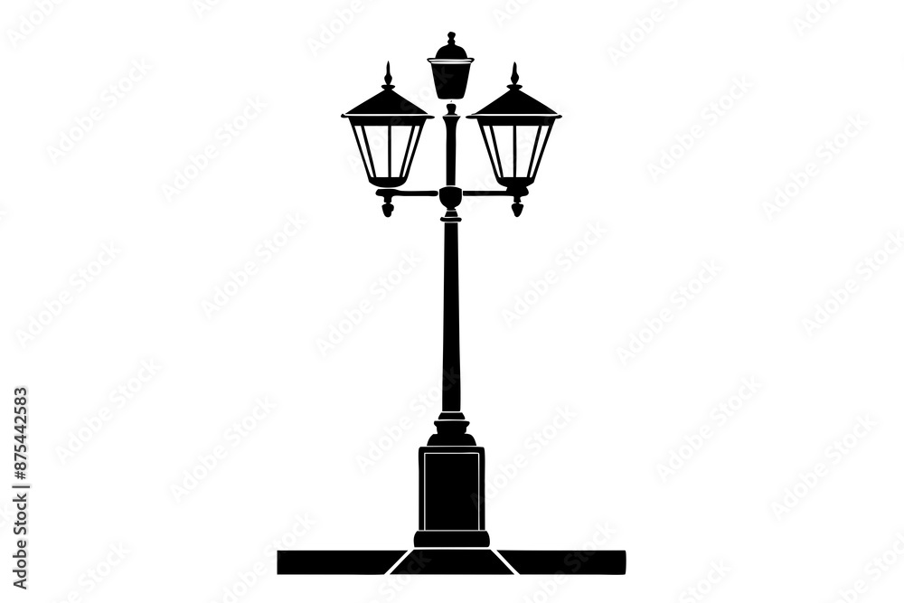 room lamp post icon silhouette vector illustration room lamp post icon silhouette vector illustration