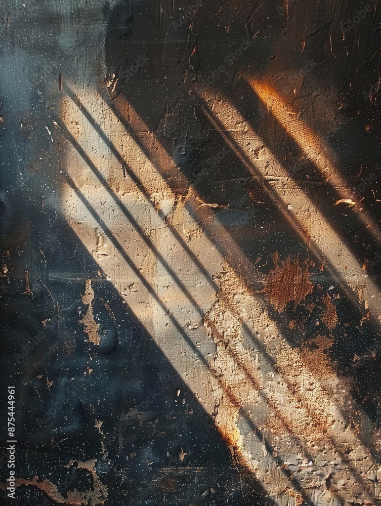 The abstract pattern of light and shadow on a textured surface creates a mesmerizing visual display. The abstract pattern of light and shadow on a textured surface creates a mesmerizing visual display.