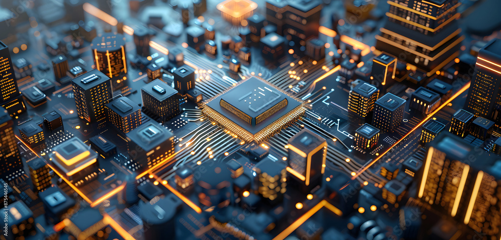 Digital information city. Super smart city design Digital information city. Super smart city design