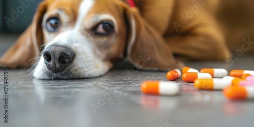 Building Antibiotic Resistance in Dogs for Veterinary Medicine A Health Concern. Concept Antibiotic Resistance, Veterinary Medicine, Health Concern, Dogs, Building Immunity photo