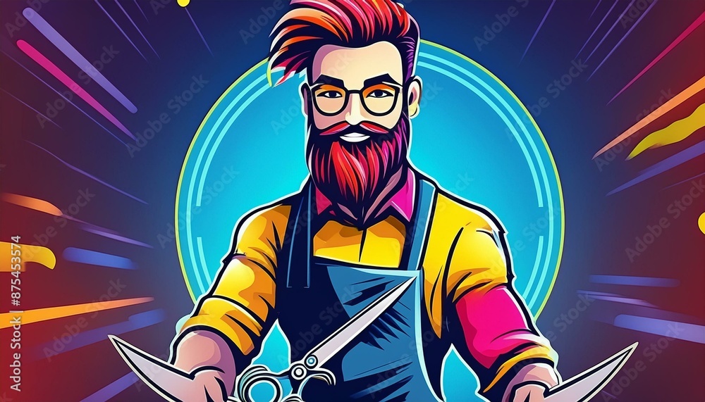 The man in the barber The man in the barber