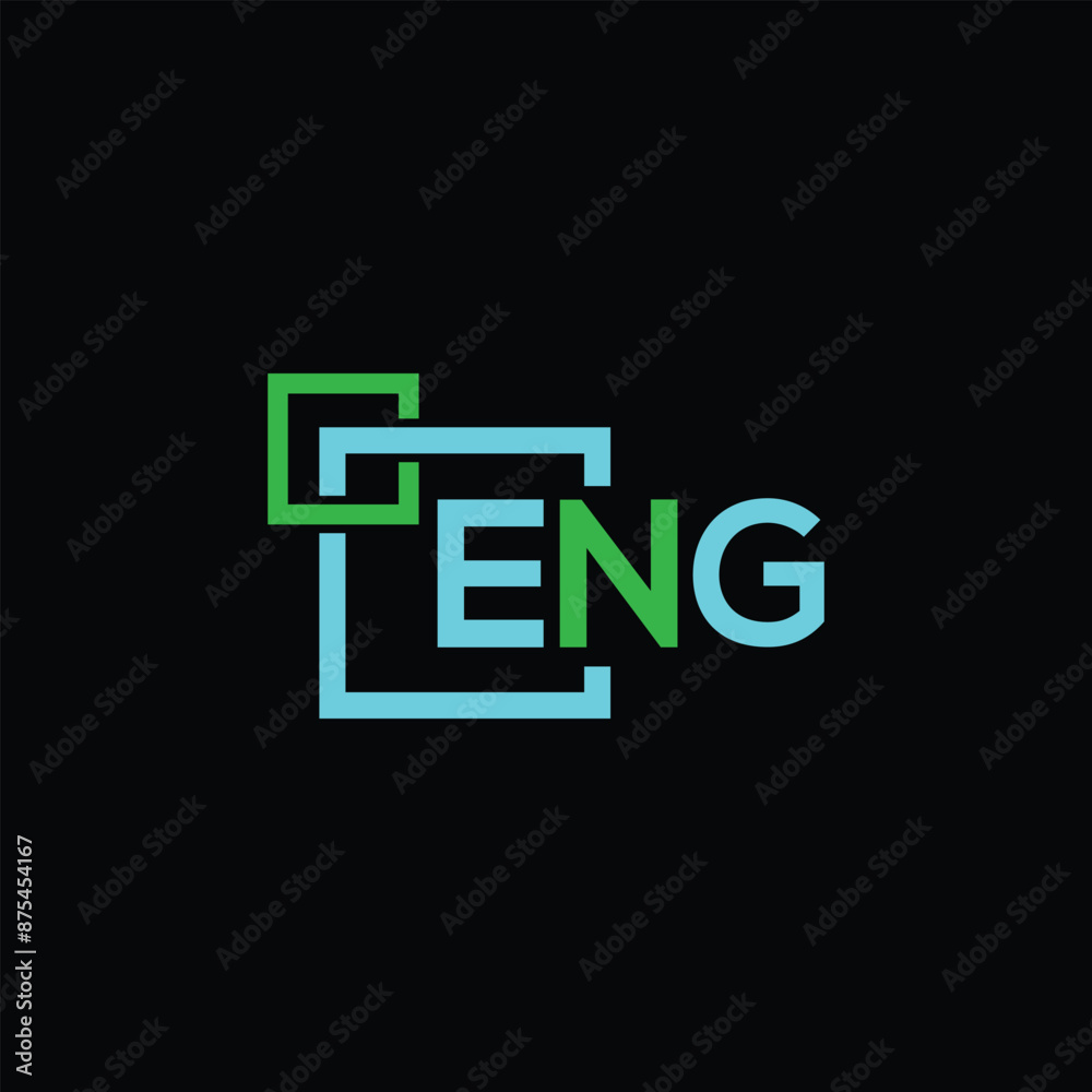Obraz premium ENG letter logo creative design. EMG unique design