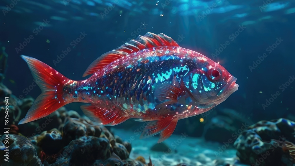 Fototapeta premium beautiful fish in the aquarium