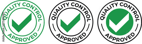 Quality Control Approved icon - Vector