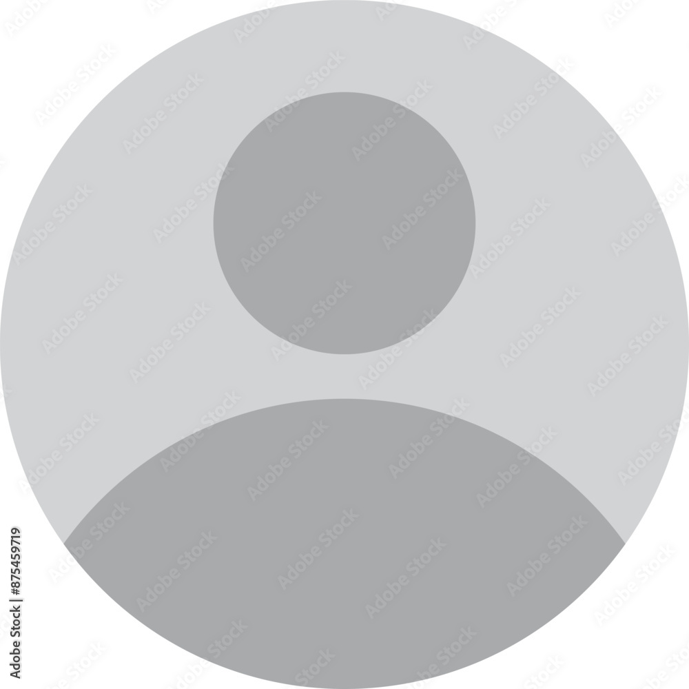 Grey avatar icon . User avatar photo icon . Social media user icon vector