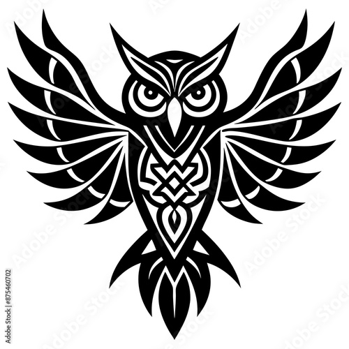 black and white tattoo design