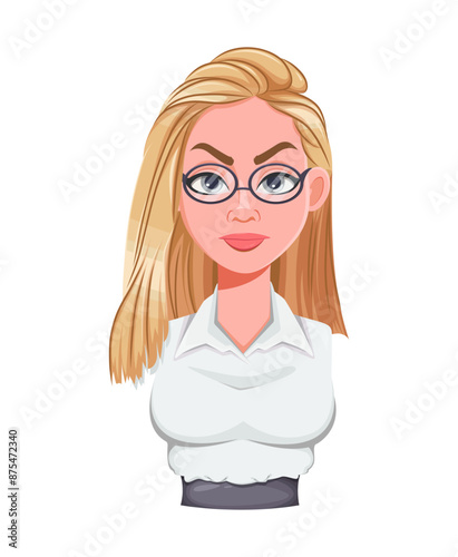 Face expression of beautiful woman