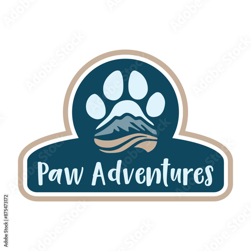 Mountain Paw Adventures Nature Logo