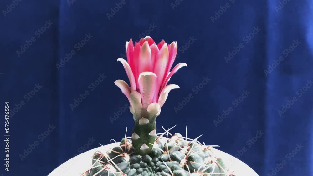Zeitraffer einer Kaktusblüte beim Öffnen und Schließen
