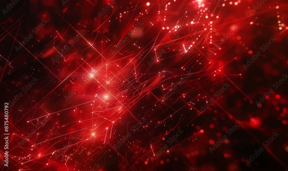 Red futuristic technology background with organic motion Red futuristic technology background with organic motion