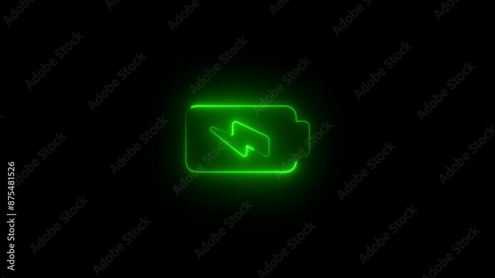 neon lightning bolt, glowing sign. Abstract neon bolt icon with circle on black background Glowing neon battery icon. power and electricity accumulator neon lightning bolt, glowing sign. Abstract neon bolt icon with circle on black background Glowing neon battery icon. power and electricity accumulator