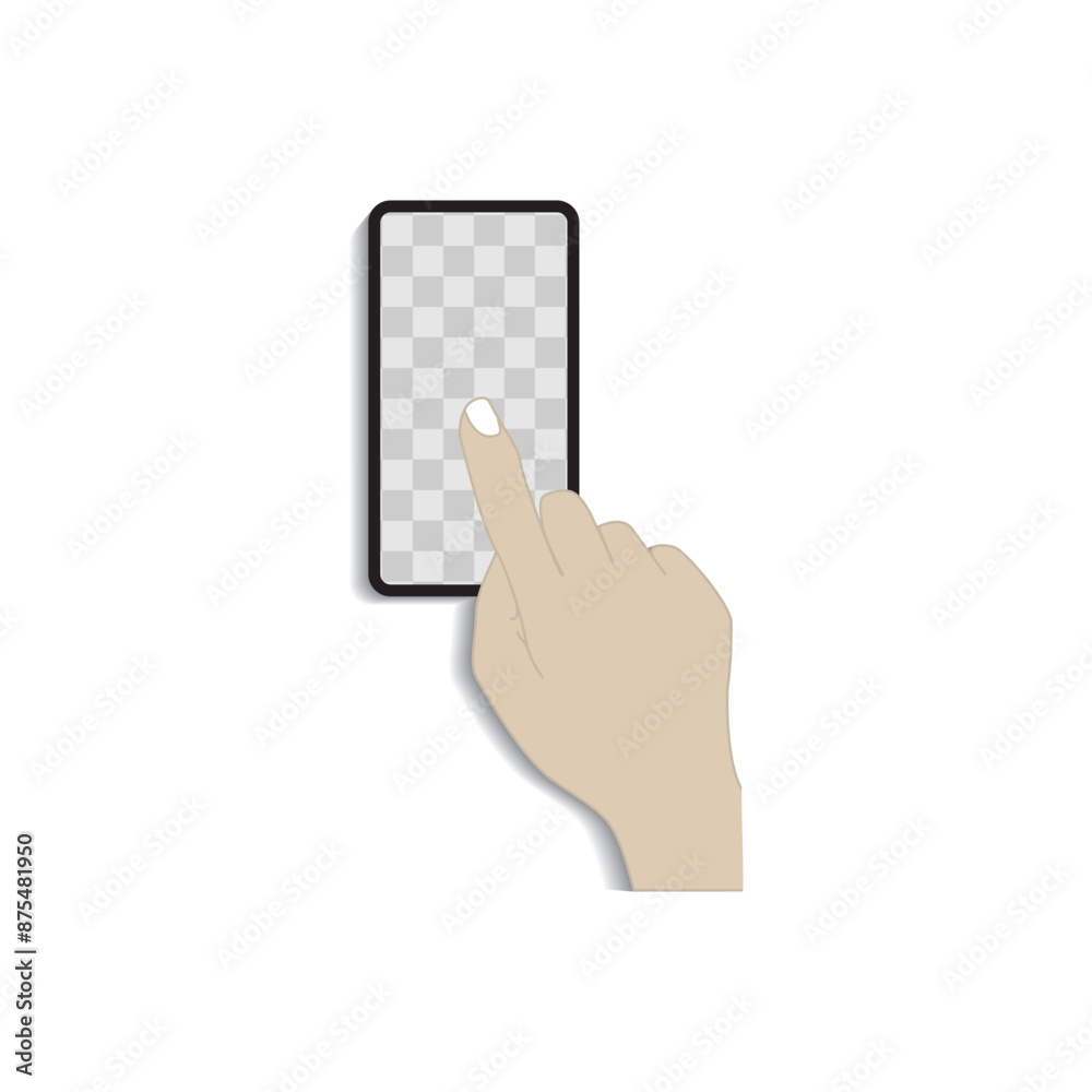 flat vector illustration.
hand holding an empty smartphone or small tray. flat vector illustration.
hand holding an empty smartphone or small tray.