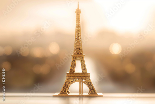 A single, miniature Eiffel ...