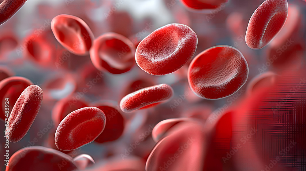 red blood cells from a microscope red blood cells from a microscope