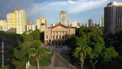 Theatro da Paz, theater located in the Praça da República on the city of Belém, capital of the state of Pará, in Brazil photo