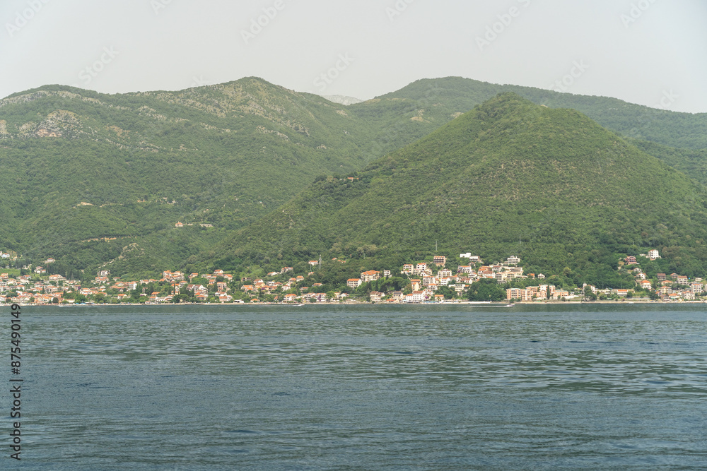 Bay of Kotor also known as the Boka views, popular Balkan coastline
