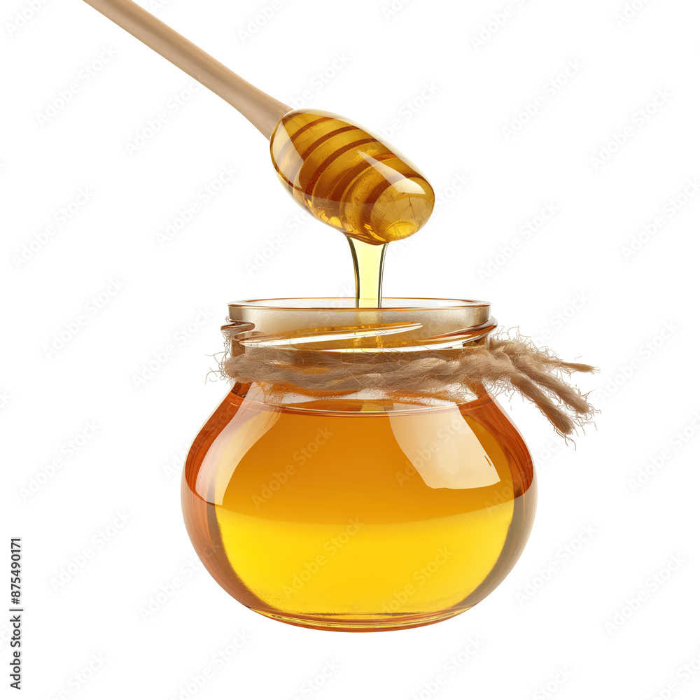 jar of honey with dipper isolated on transparent background Remove png, Clipping Path jar of honey with dipper isolated on transparent background Remove png, Clipping Path