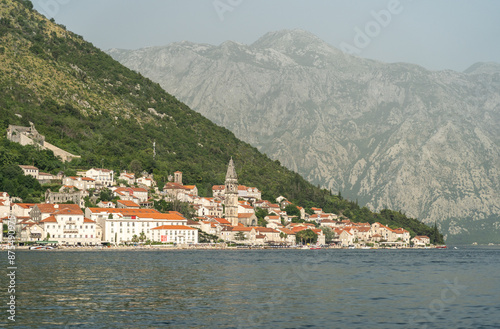 Bay of Kotor also known as the Boka views, popular Balkan coastline © artemstepanov