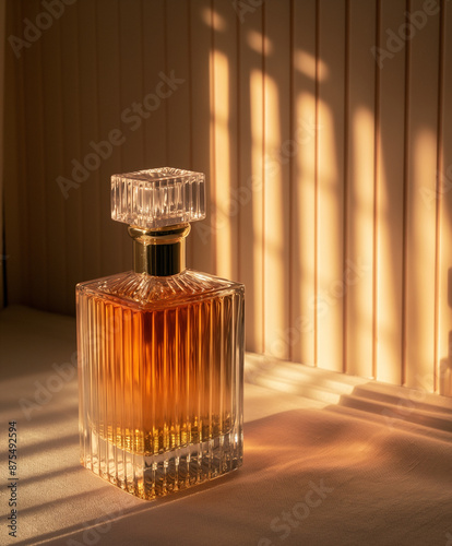 Gilded Art Deco perfume bot...
