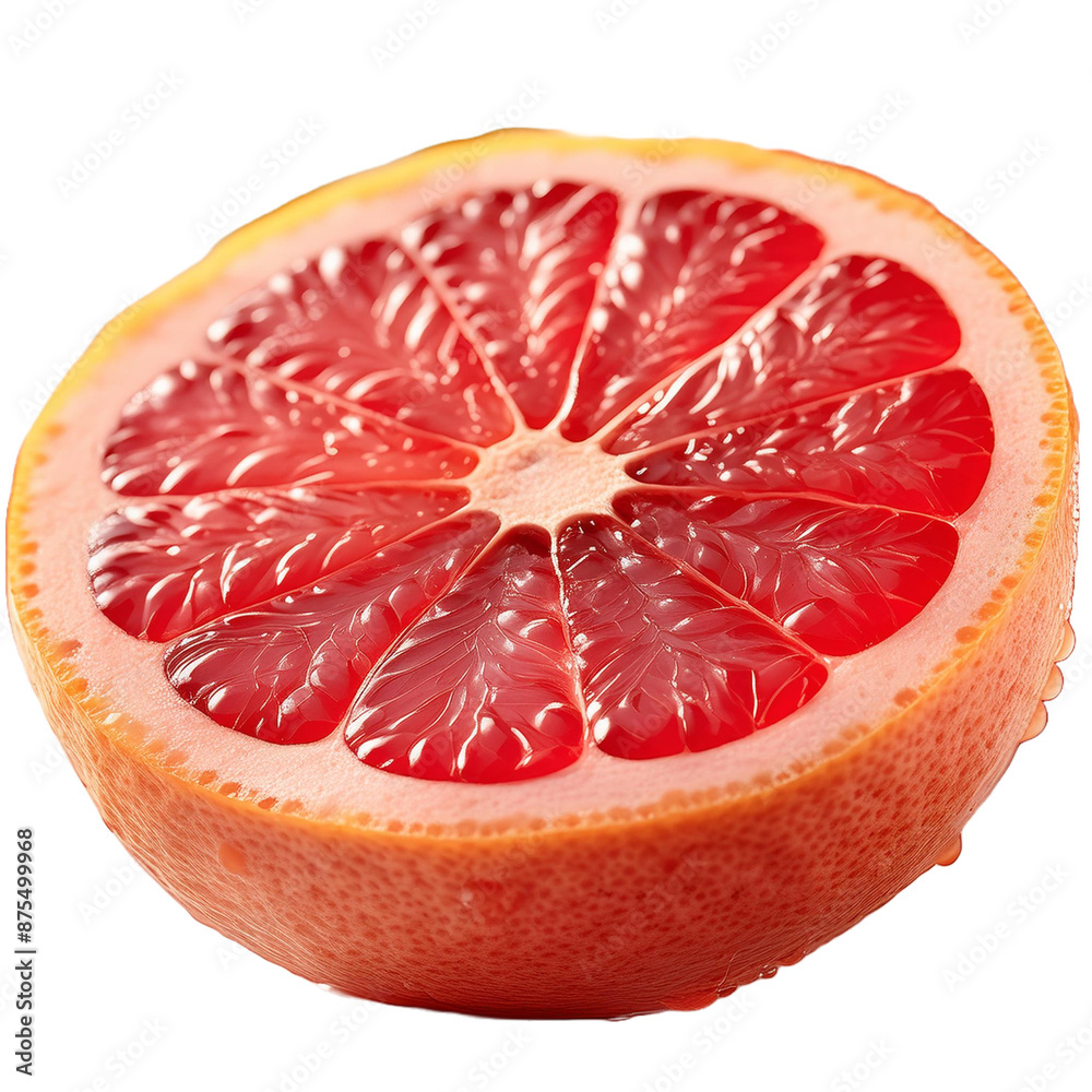 Ruby Red Grapefruit on white background Ruby Red Grapefruit on white background