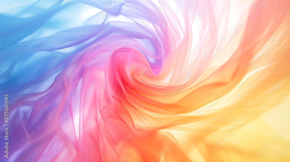 Rainbow Dreams - Abstract LGBTQ+ Background with Soft Blurred Swirling Colors