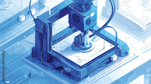 3D printer extruder temperature hand drawn outline
