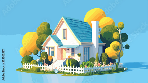 3d render 3d illustration flat vector style isolated