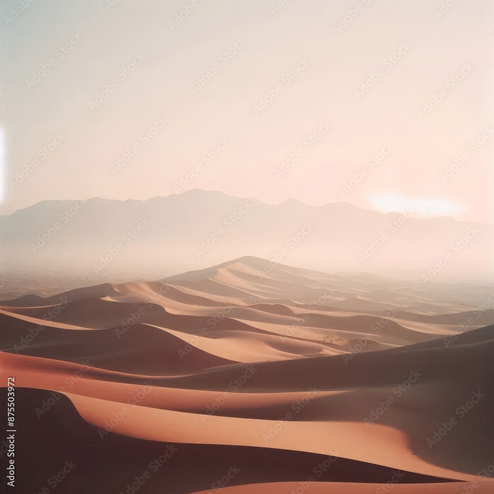 Naklejka premium Gentle Sand Dunes at Dawn