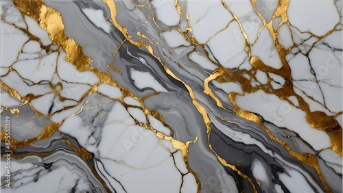 White gray and gold marble texture design for cover book or brochure, poster, wallpaper background or realistic business and design artwork