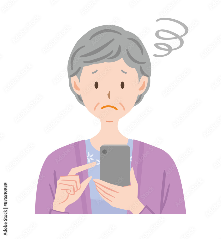 スマホを操作する高齢女性 使い方が分からない 困る シニア 高齢者
スマホを操作する高齢女性 使い方が分からない 困る シニア 高齢者