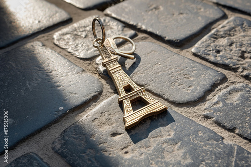 A miniature Eiffel Tower ke...