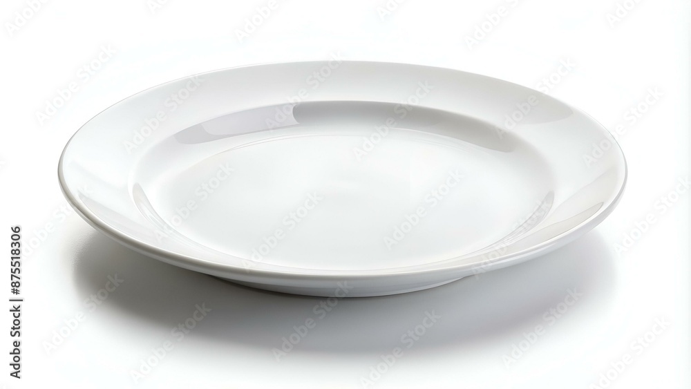 empty plate isolated on white empty plate isolated on white