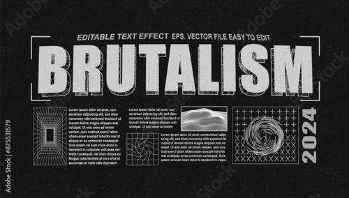  Street wear t shirt editable text effect template 