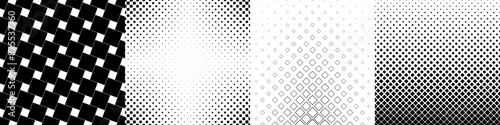 Monochrome geometrical pattern collection
