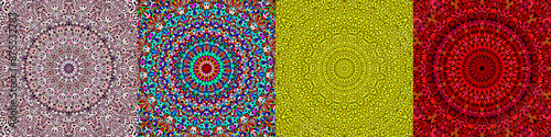 Geometric floral mandala background collection