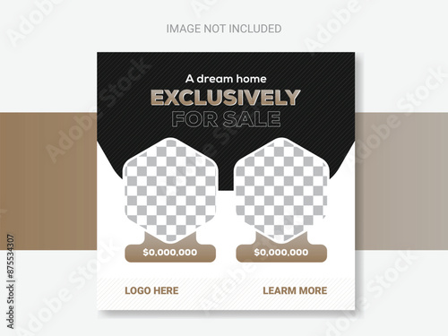 Unique Real Estate Graphics to Enhance Your Social Media Presence with Luxurious Colour.