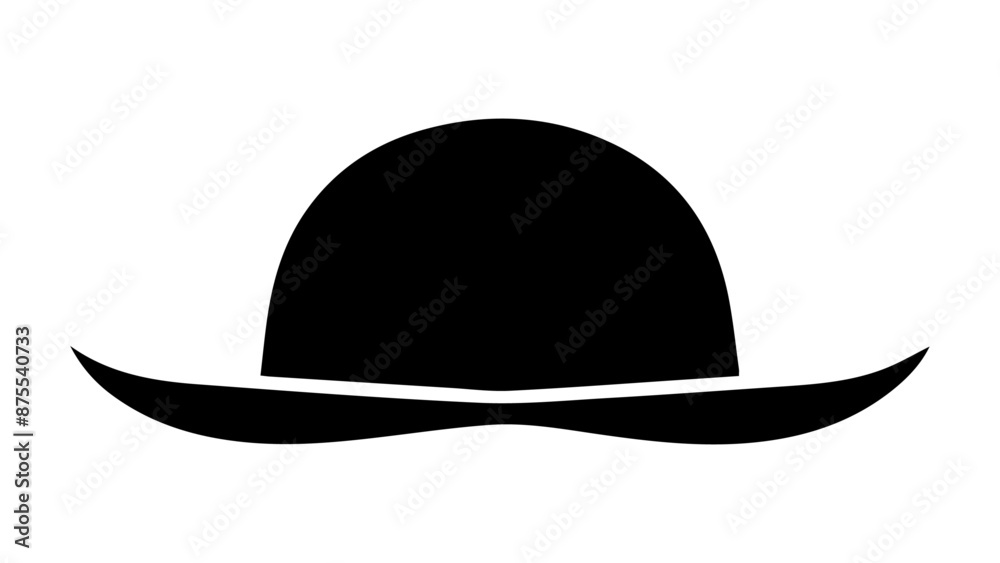 simple shape of minimalistic hat in vector simple shape of minimalistic hat in vector