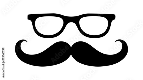 glasses and big mustache of incognito sign