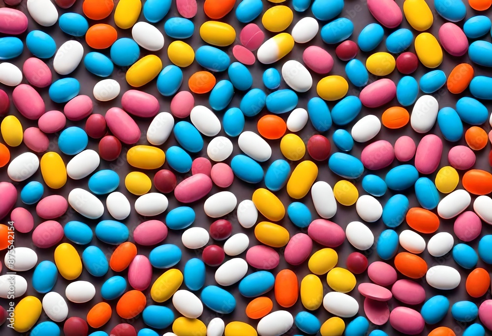 background of colorful tablets background of colorful tablets