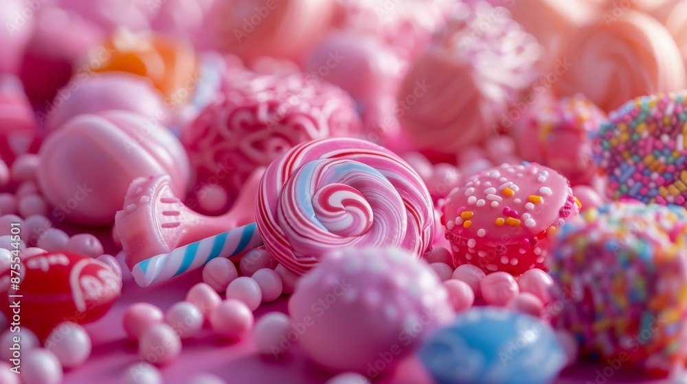 Assorted Pink Candy and Sweets