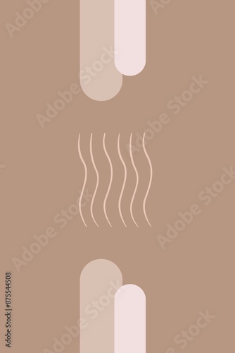 24×36 inches boho wall art  brown color 