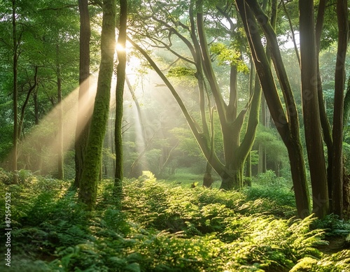 morning in the forest