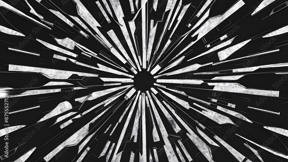 Obraz premium particles as sound wave, abstract background