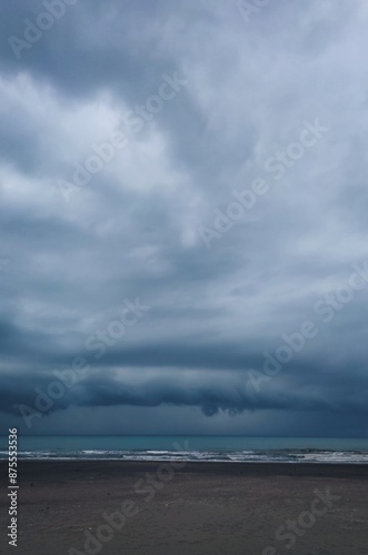 storm over the sea