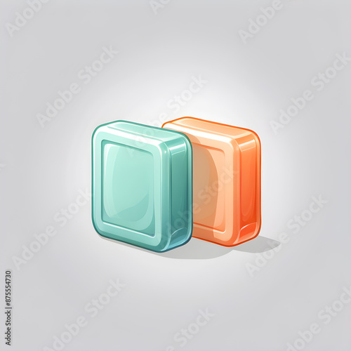 Colorful soap logo icon on white background, Generative AI
