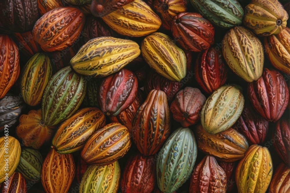 Background. Cacao beans. cocoa. chocolate fruit Background. Cacao beans. cocoa. chocolate fruit